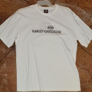 Harley-Davidson White Short Sleeve Tee